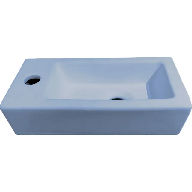 Fontein Best Design Morrano 37x18x9 cm Links Mat Lichtblauw blauw