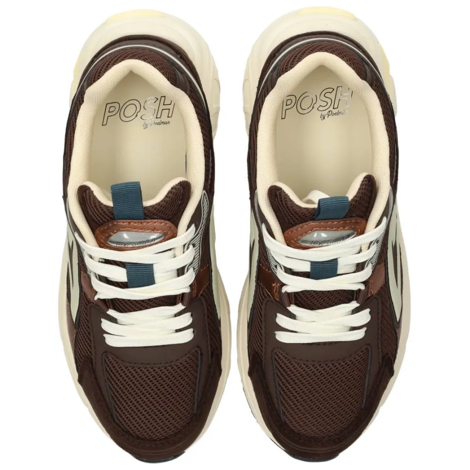 POSH by Poelman Ginny sneakers - donkerbruin, foto 2