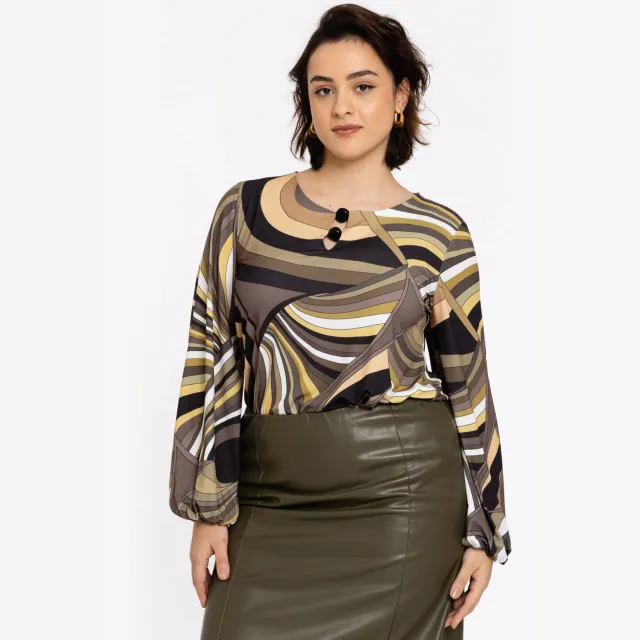 Yoek top multi lichtgroen