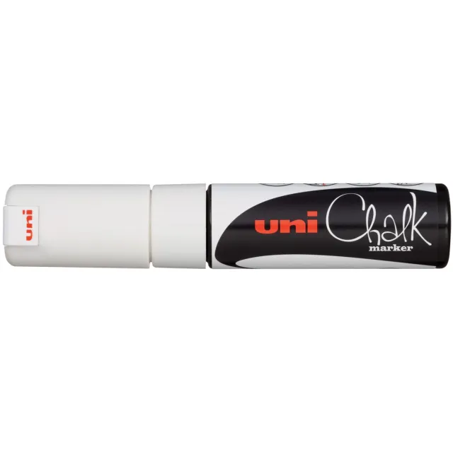 Uni-Ball Krijtstift uni-ball chalk schuin 8.0mm wit