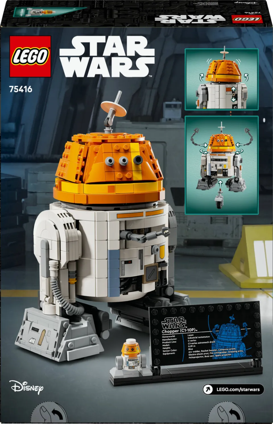 Lego Star Wars Ahsoka Chopper (C1-10P) Astromech Droid 75416, foto 5