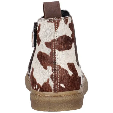 Nelson Kids enkelboots met koeienprint - ecru/bruin, foto 4