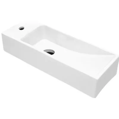 Best Design Fontein Best Design Queen 38x14x8 cm (kraangat links) Hoogglans Wit