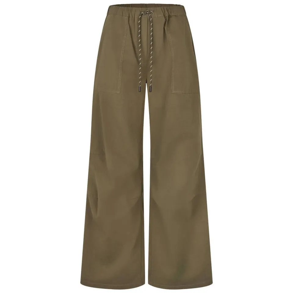 Modström wide leg broek - groen, foto 2