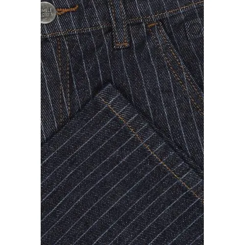Tumble 'n Dry loose fit jeans met krijtstreep - donkerblauw, foto 4