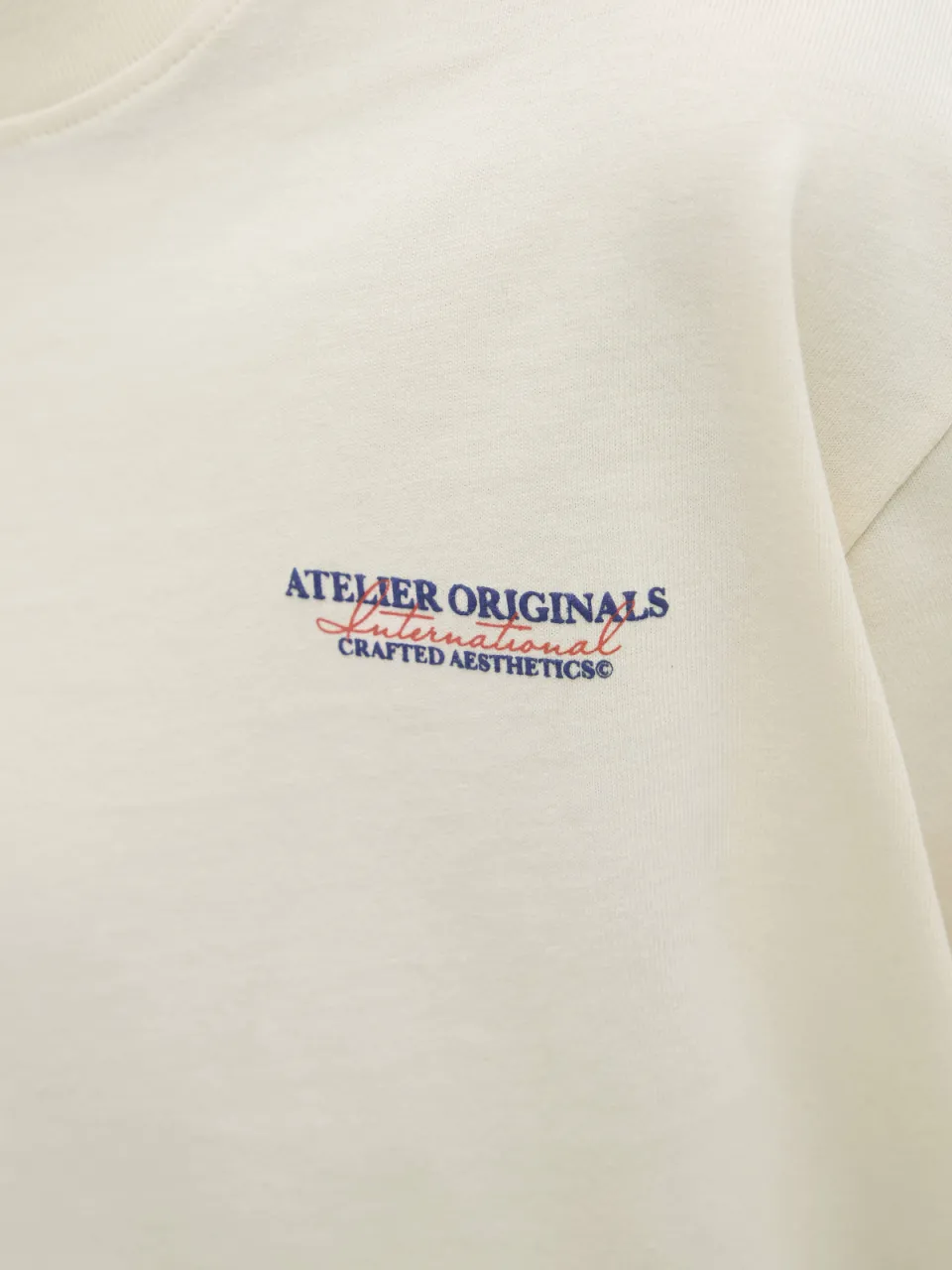 Jack & Jones junior t-shirt met backprint ecru, foto 8