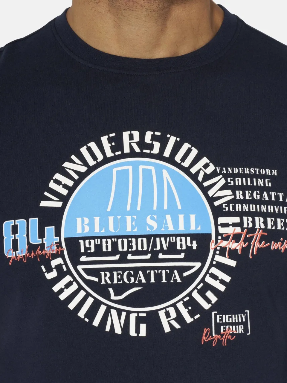 Jan Vanderstorm Ulfert T-shirt donkerblauw, foto 6