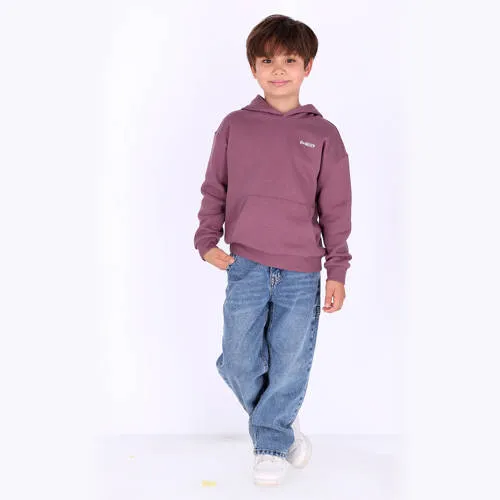 B.Nosy rechtvallende hoodie met backprint - paars, foto 2