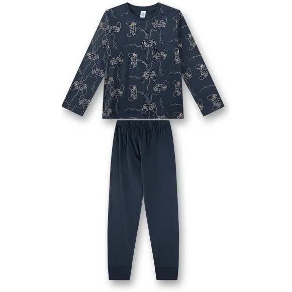 Sanetta Boy's Pyjama 1/1 - Ondergoed, blauw