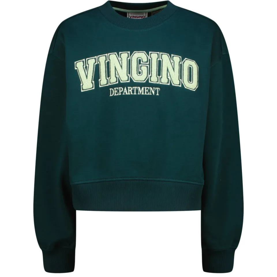 Vingino sweater met logo - donkergroen, foto 2