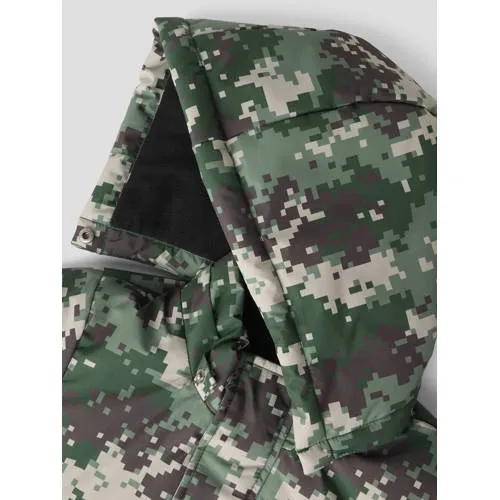 NAME IT MINI winterparka met print groen/bruin/beige, foto 6