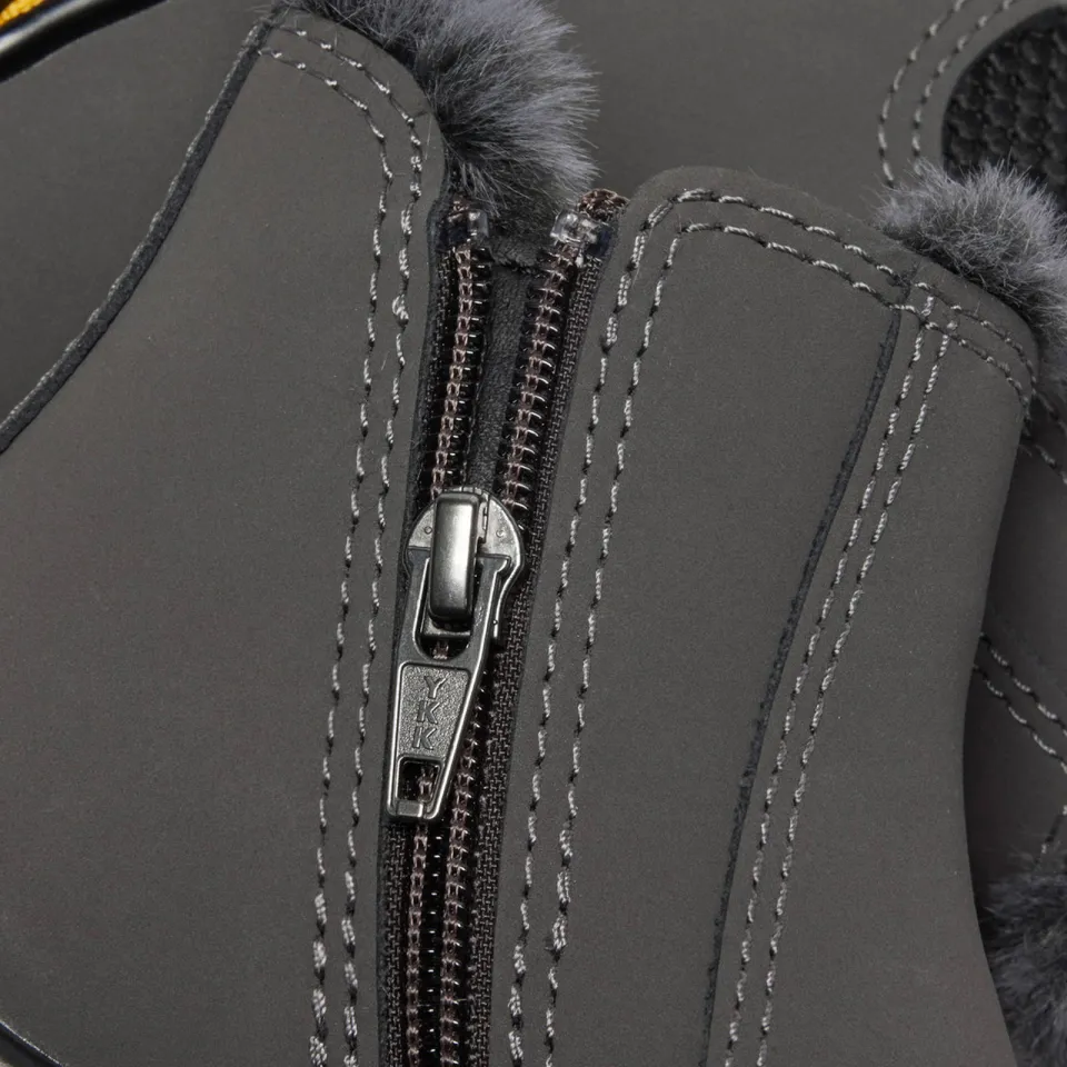 Dr. Martens 2976 Leonore gevoerde suède enkelboots Gunmetal Soho Buck kleuter, foto 7