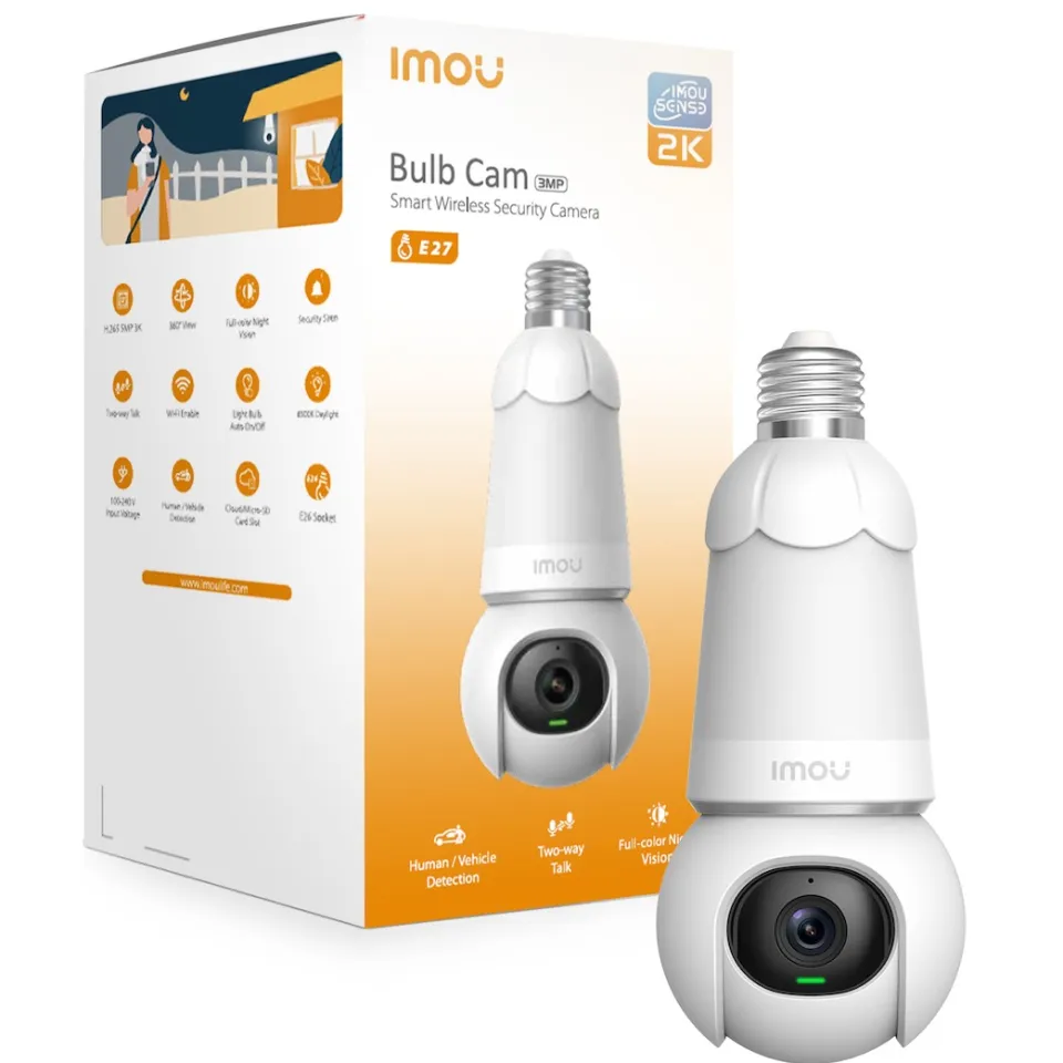 Imou Bulb Cam 2K IP-camera Wit, foto 2
