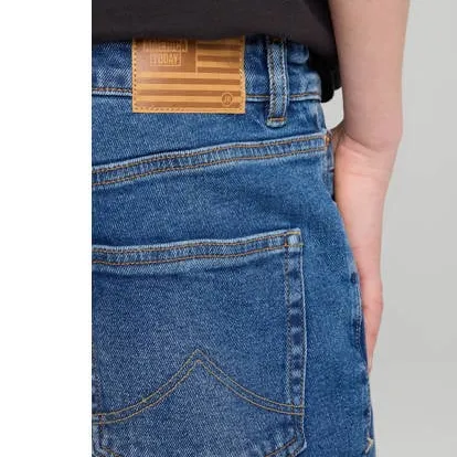 America Today waist loose fit jeans dark blue denim, foto 5