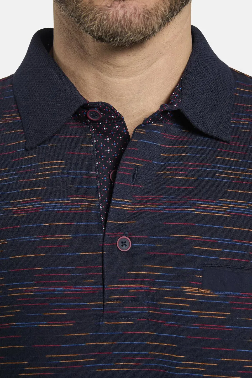 Babista regular fit polo ORVENTO donkerblauw, foto 5
