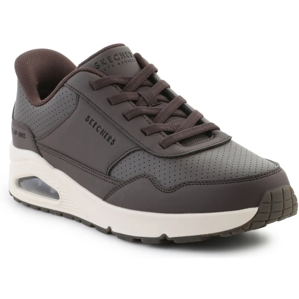 Skechers Slip-Ins Uno Banksia Sneakers Jongens Bruin, foto 2
