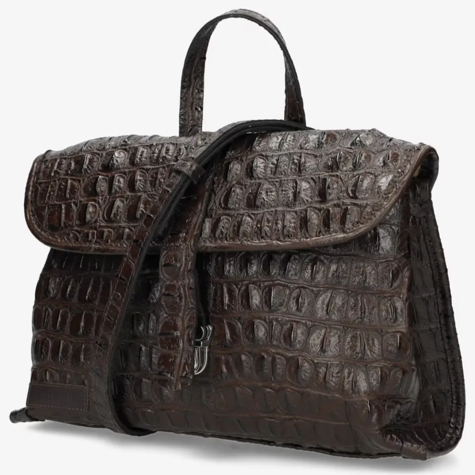 Shabbies Amsterdam Pleun crossbody tas donkerbruin bruin, foto 3