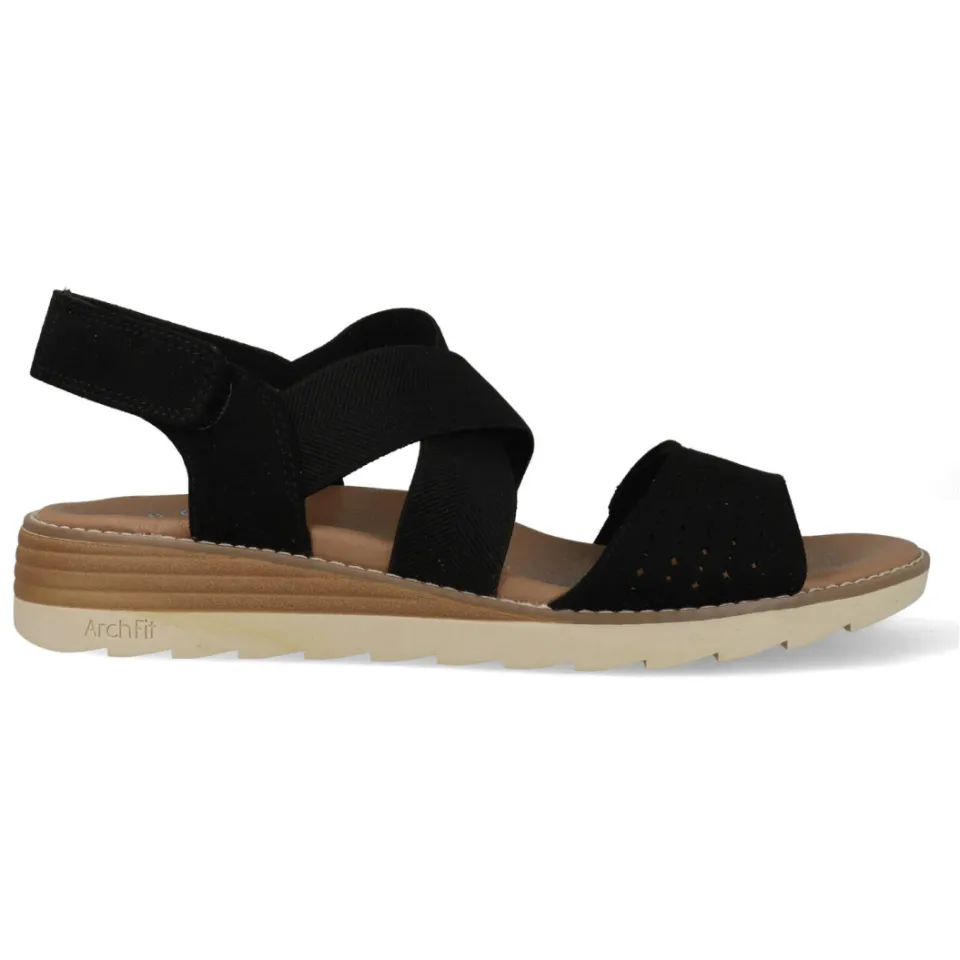 Skechers Arch Fit Oasis-B Perf sandaal zwart