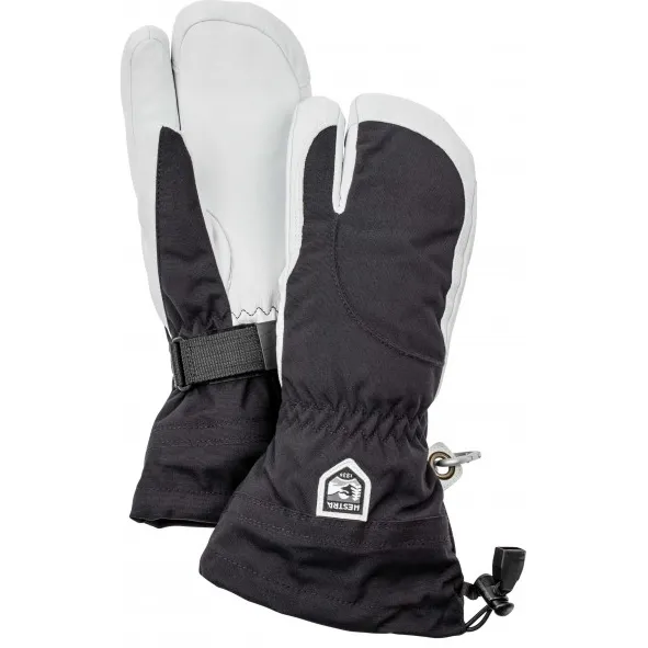 Hestra Women's Heli Ski 3 Finger - Handschoenen, grijs Zwart