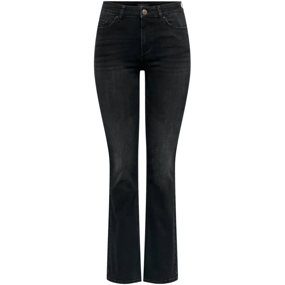 Only flared jeans ONLBLUSH washed black denim, foto 2