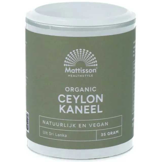 Mattisson HealthStyle Mattisson Biologisch Organic Ceylon Kaneel 35 gr