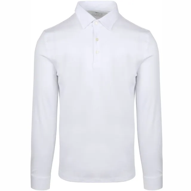 Desoto T-shirt Desoto Longsleeve Poloshirt Essential Wit