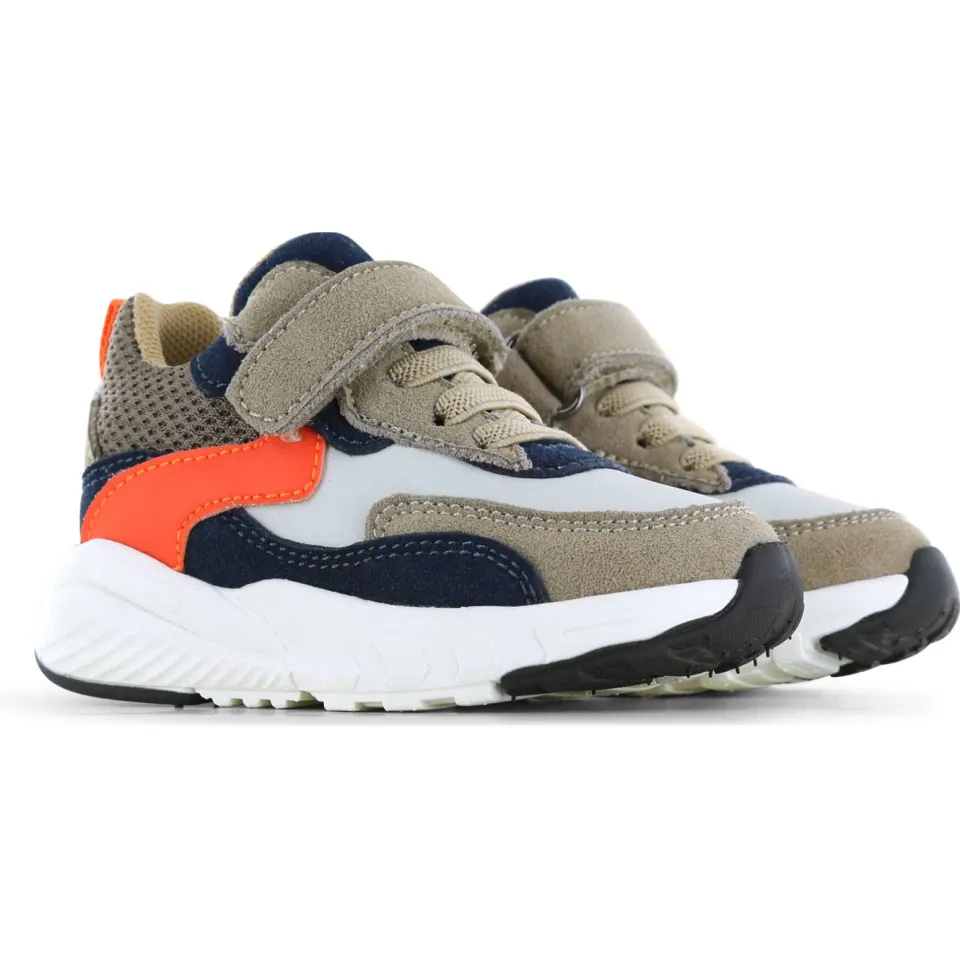 Go Banana's sneakers - taupe/blauw/oranje, foto 3