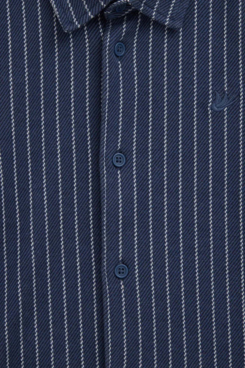 WE Fashion gestreept overhemd - donkerblauw, foto 5