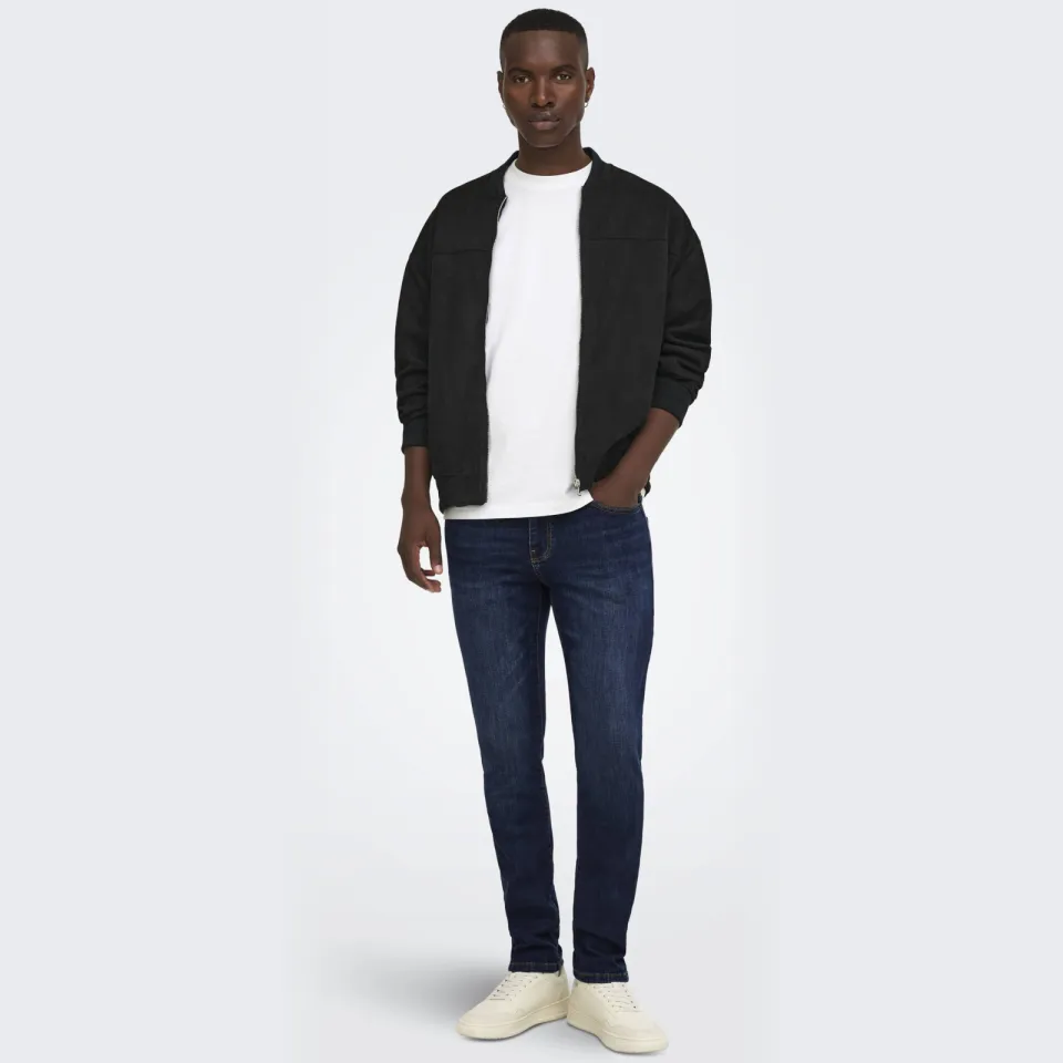 Only & Sons slim fit jeans ONSLOOM dark blue denim