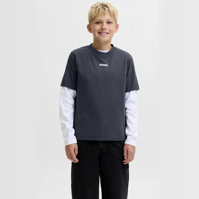 Jack & Jones t-shirt met backprint donkerblauw