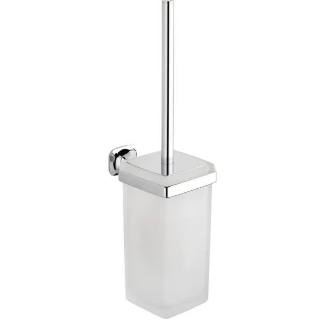 Sapho Toiletborstelhouder Sapho Aida Hangend 10.3x40.9 cm Chroom / Satijnglas