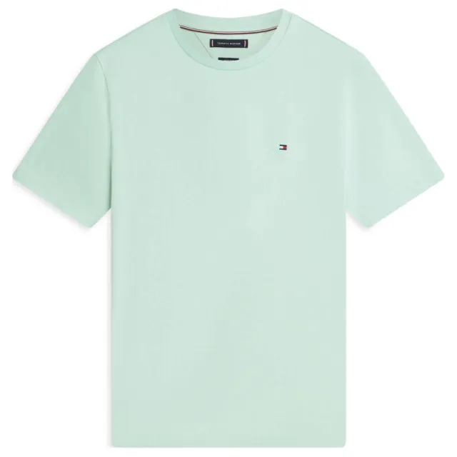 Tommy Hilfiger regular T-shirt mintgroen Crushed Mint