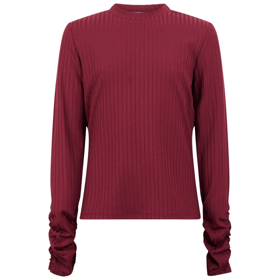 Shoeby longsleeve donkerrood, foto 2