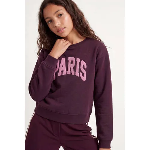 JJXX GIRL sweater met tekst - donkerrood, foto 8