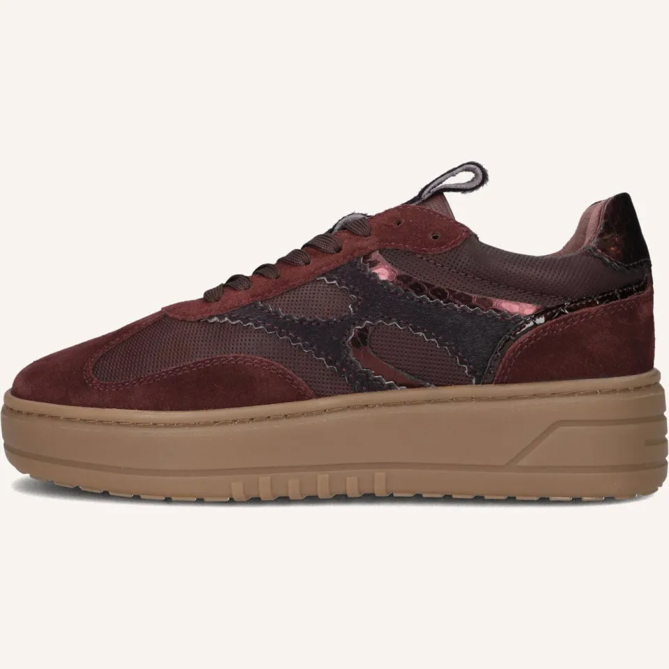 Notre-V Sneakers Anemone-63 Bordeaux, foto 4