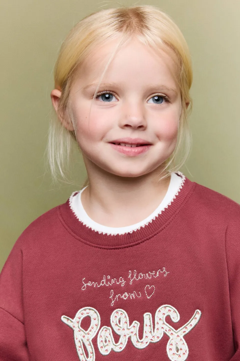 Mango Kids sweater met tekst - rood, foto 5