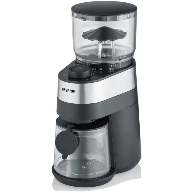 Severin KM 3880 koffiemolen zwart-zilver