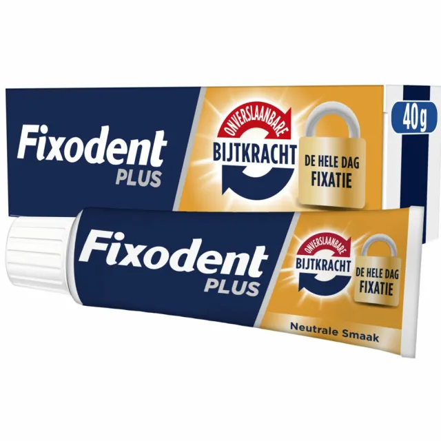 Fixodent 1+1 gratis: Fixodent Kleefpasta Plus Dual Power 40 gr
