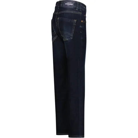 Vingino dark blue denim Jeans Blauw Jongens Katoen Effen, foto 2