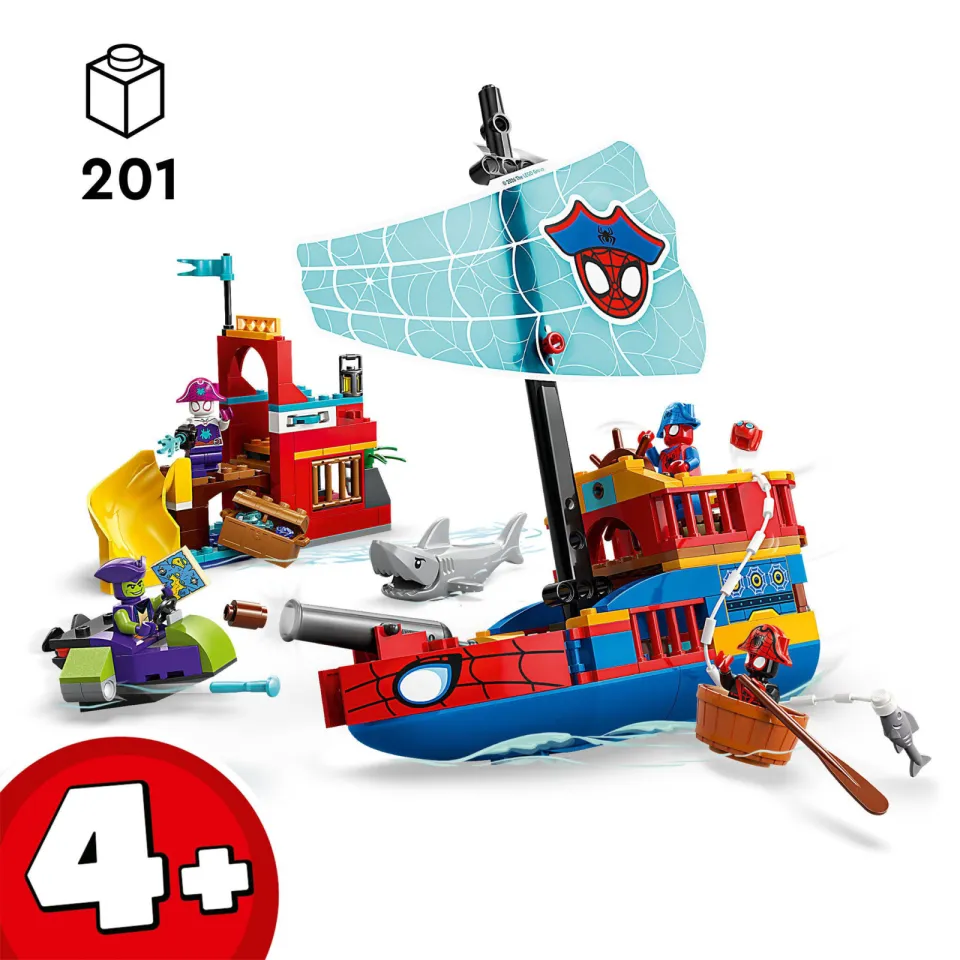 Lego Marvel Spidey en Zijn Geweldige Vriendjes Team Spidey Piratenschip Set 11208, foto 2