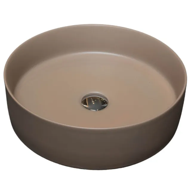Loutro Waskom Loutro Mc Delly T Rond 40x40x12 cm Taupe Loutro Bruin