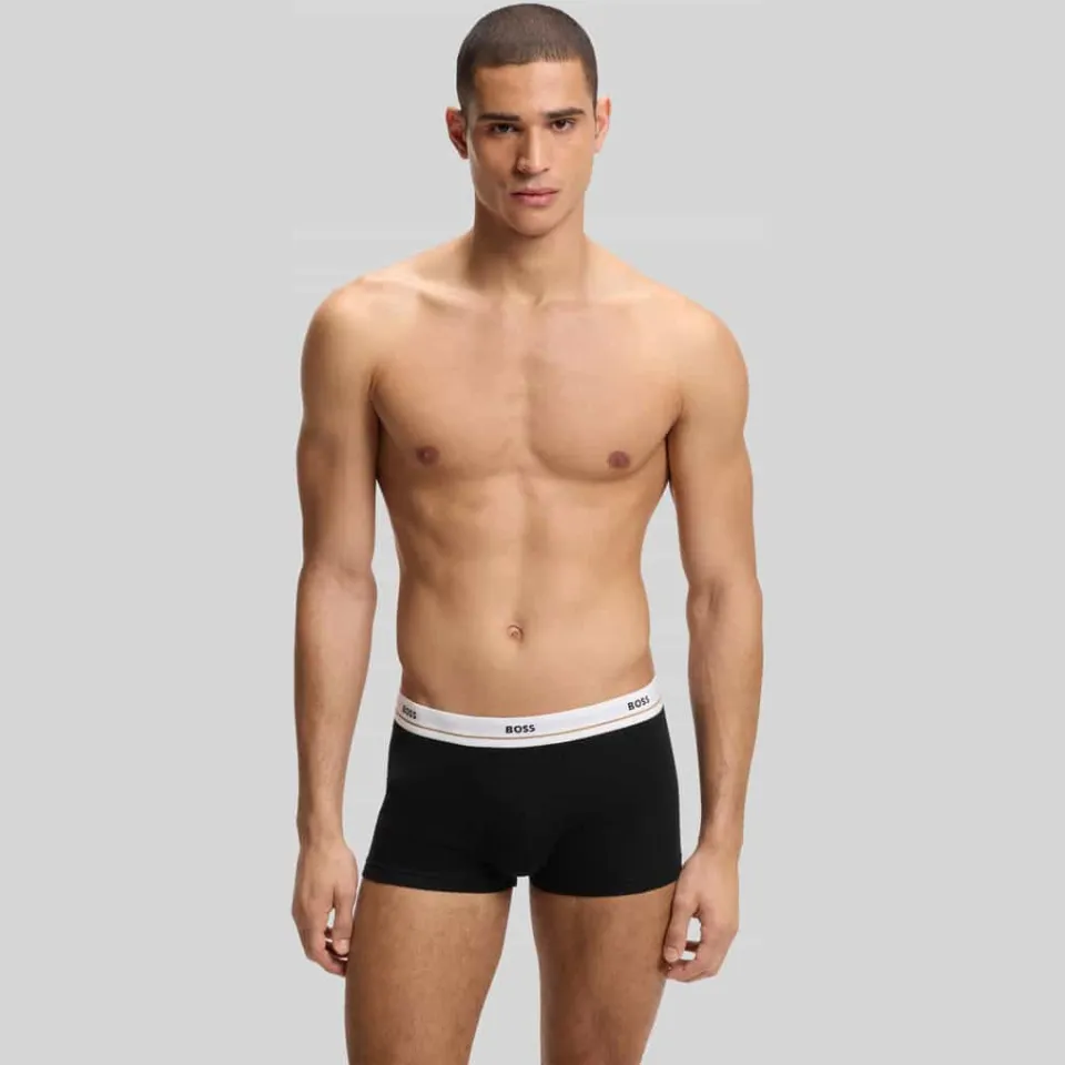 Boss Essential trunk boxershort meerkleurig Olijfgroen