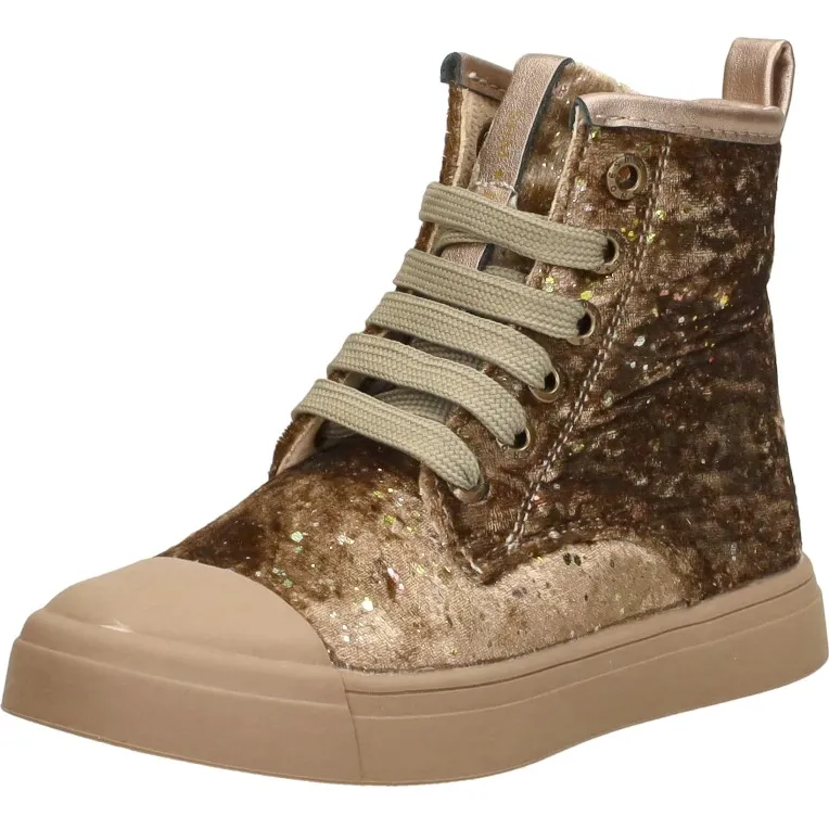 Shoesme Veterschoen Hoog goudkleur, foto 4