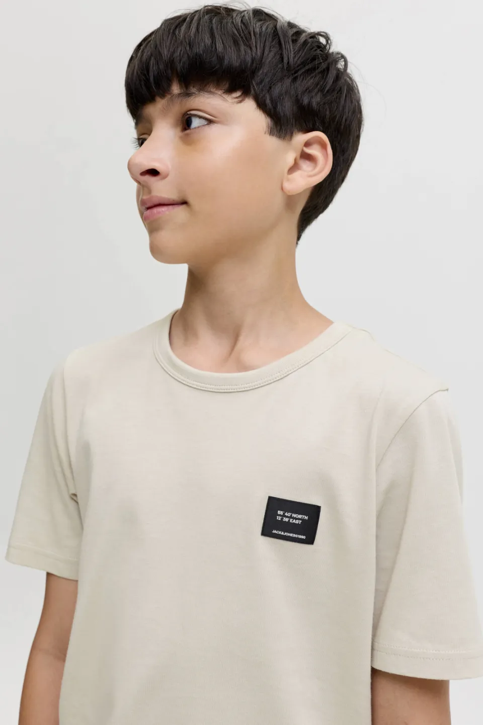 Jack & Jones T-shirt ecru effen, foto 5