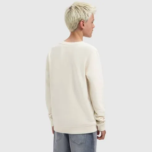 Ballin sweater met borduursels en print - ecru, foto 3