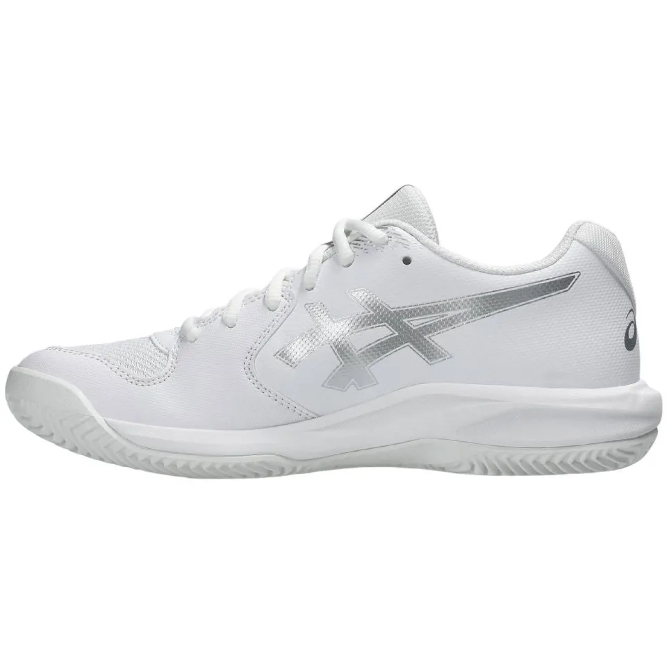 Asics Gel-Dedicate 9 Clay tennisschoenen - wit/zilver, foto 6