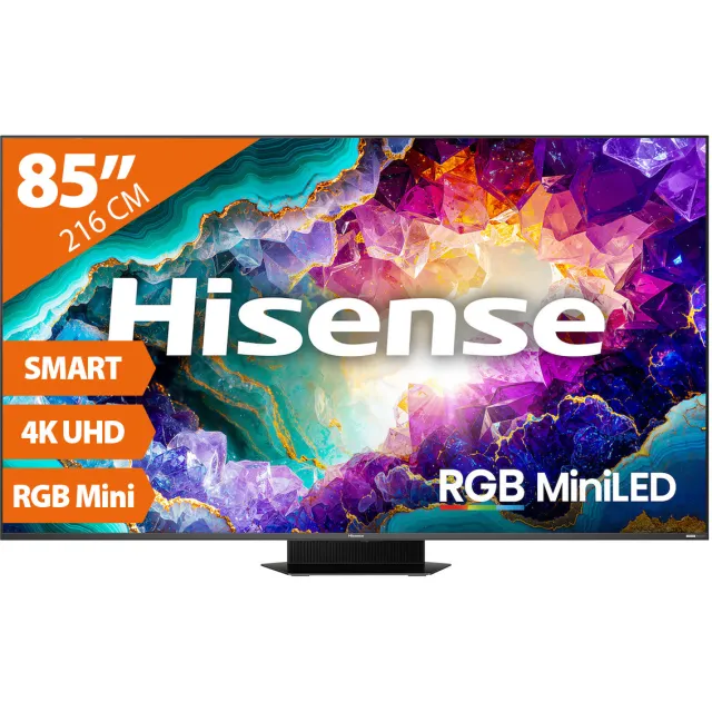 Hisense 85UR9S televisie 85 inch grijs