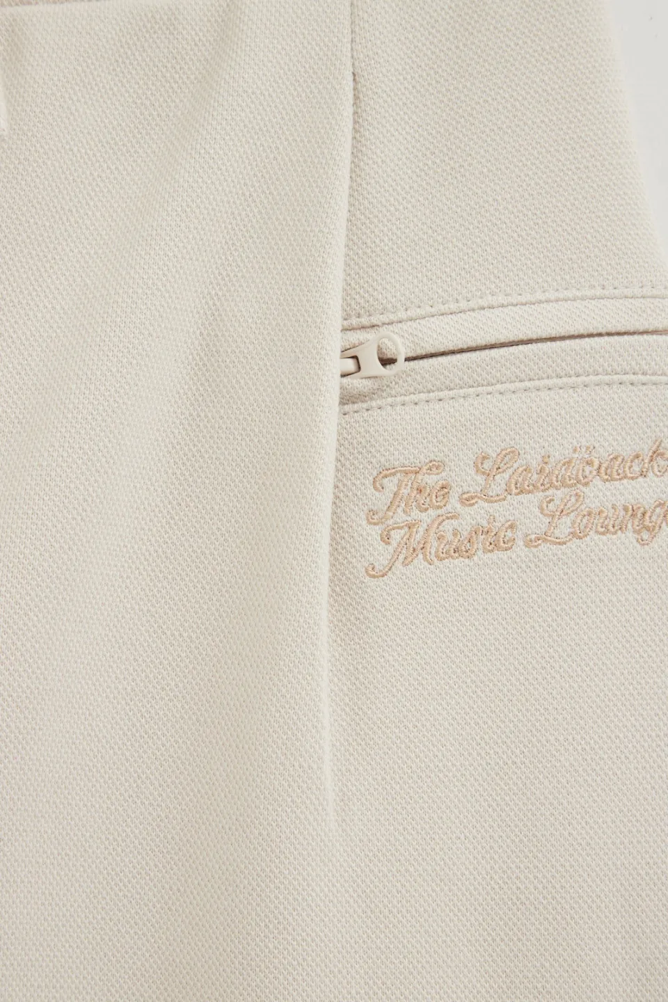 WE Fashion sweat regular fit joggingbroek beige, foto 6