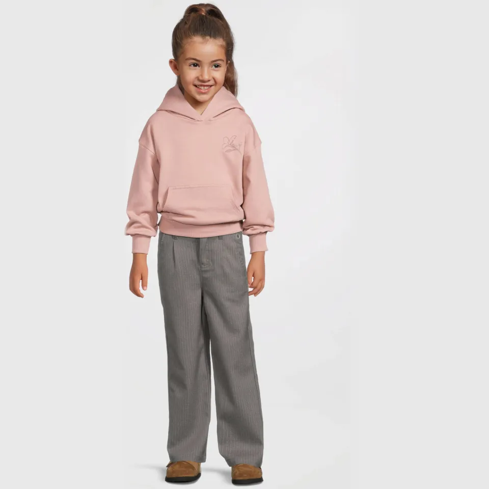 LEVV regular pantalon grijs Grijs/zilver