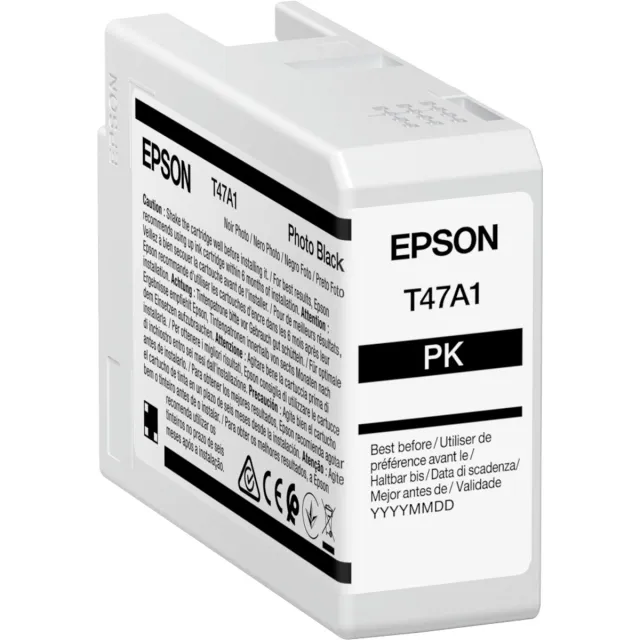 Epson T47A1 Foto Zwart, 50 ml